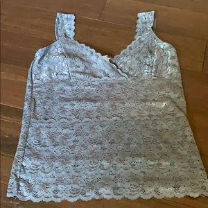 White House Black Market Lace Tank Size L